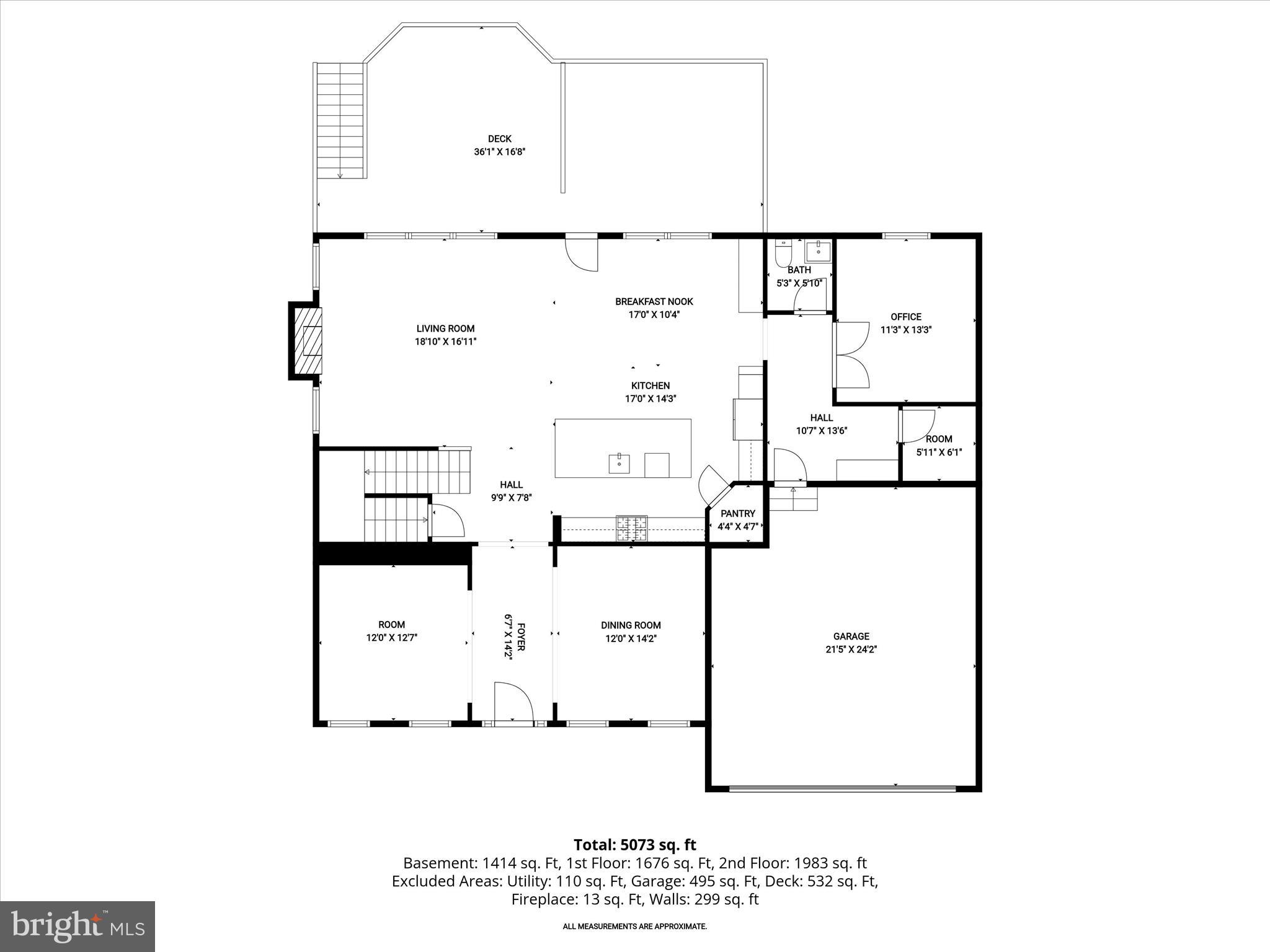 11047 Martha Way Fulton, MD 20759 - Photo 78 of 80 Main Level Floor Plan