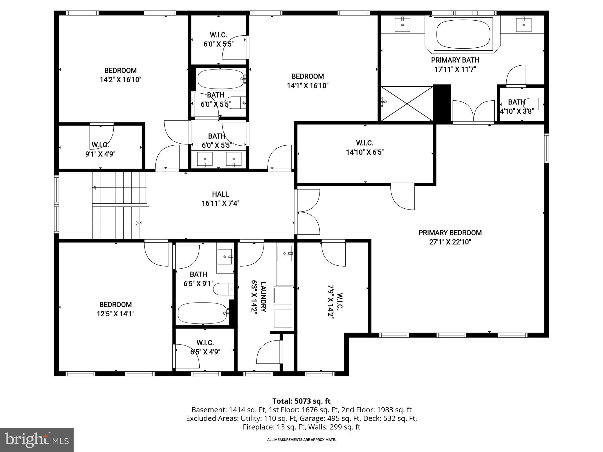 11047 Martha Way Fulton, MD 20759 - Photo 86 of 87 Upper Level Floor Plan