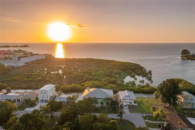 a view of city and ocean