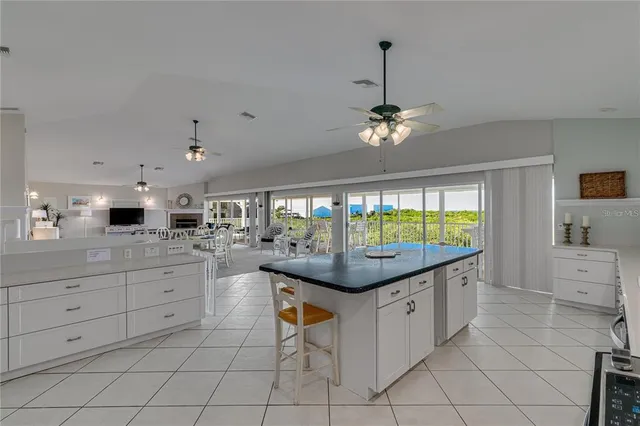 a view of a patio with couches chairs and potted plants