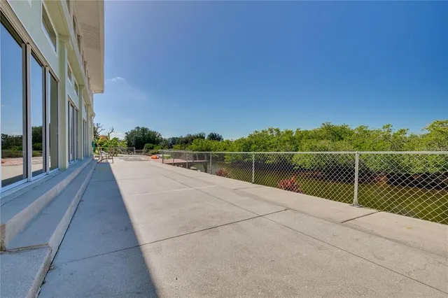 a view of balcony with ocean view