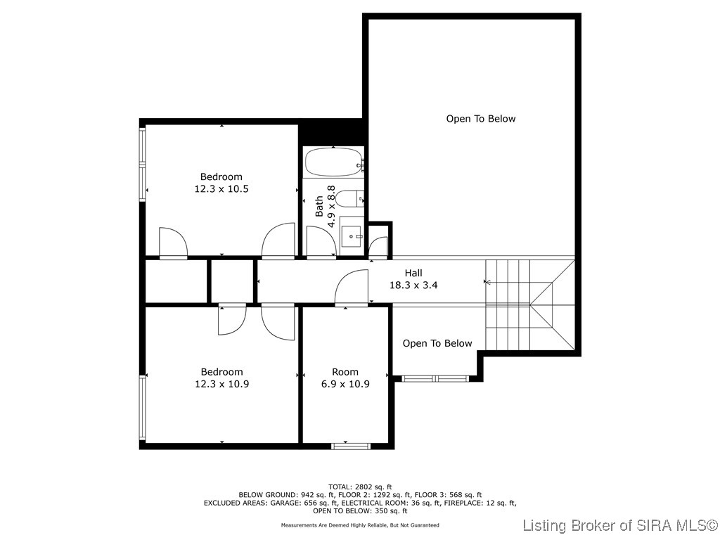 2503 Poplar Ridge Lane Madison, IN 47250 - Photo 35 of 65 Second Floor-Room 6.9 X 10.9 is attic storage