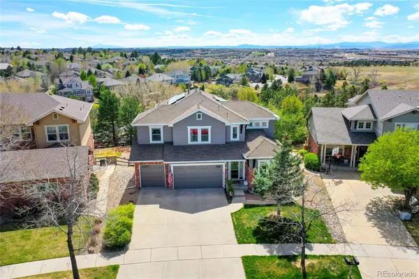 an aerial view of multiple house
