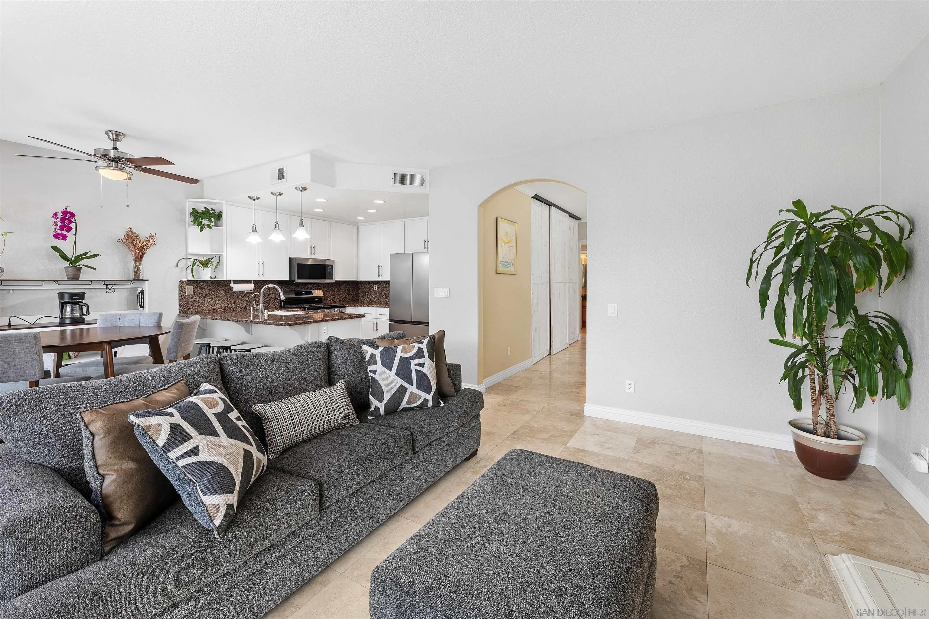 1571 Corte Daniel Oceanside, CA 92056 - Photo 21 of 44 a living room with furniture and a potted plant
