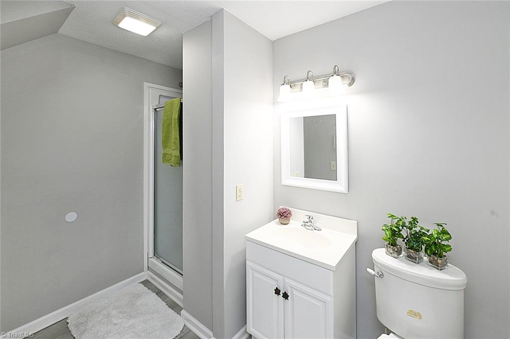 3390 Wide Country Road Pfafftown, NC 27040 - Photo 37 of 50 Full bath with walk in shower in the basement