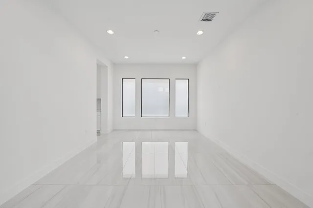 a view of an empty room