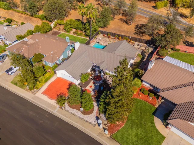 a view of city and mountain