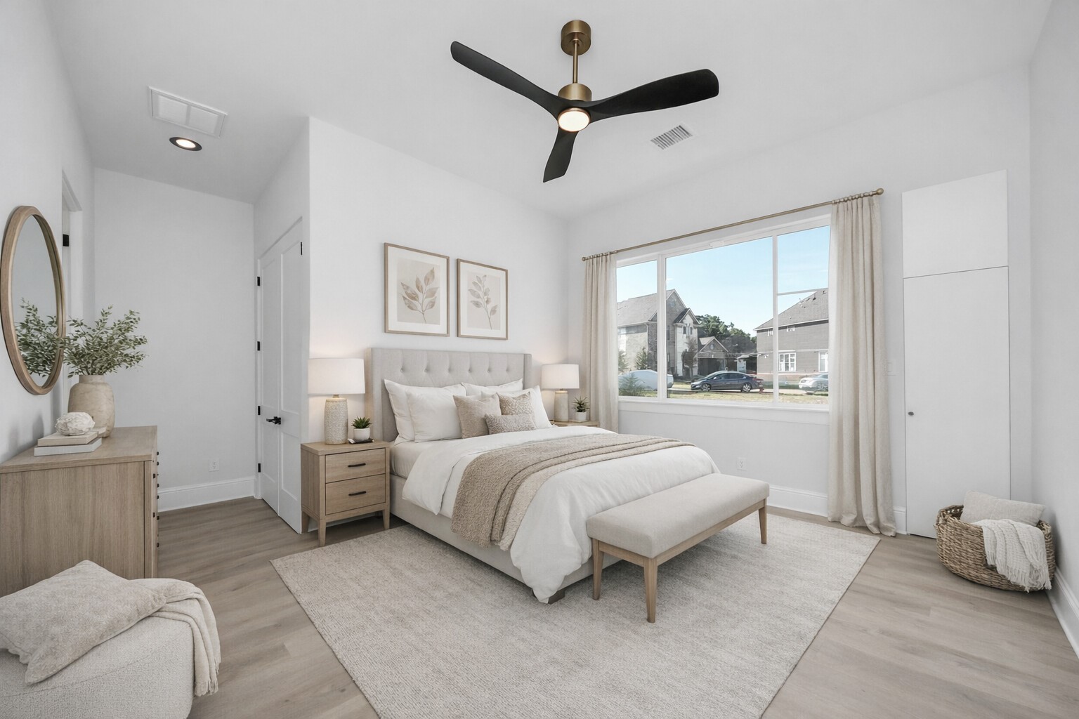 299 Peninsula Point Drive Montgomery, TX 77356 - Photo 29 of 50 Virtually Staged light and airy secondary bedroom facing the front yard.