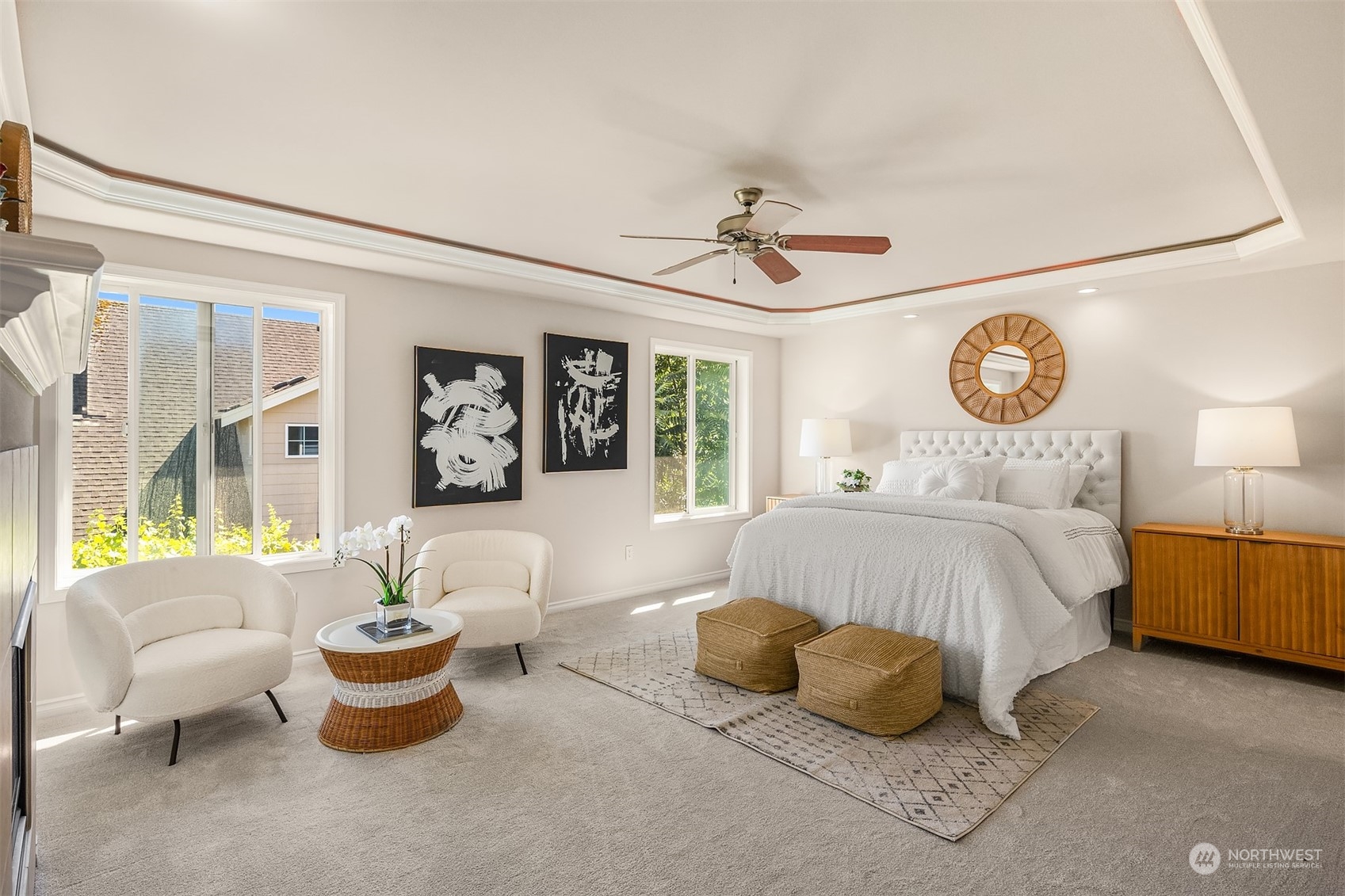 21104 39th Avenue Southeast Bothell, WA 98021 - Photo 21 of 36 a spacious bedroom with a bed and window