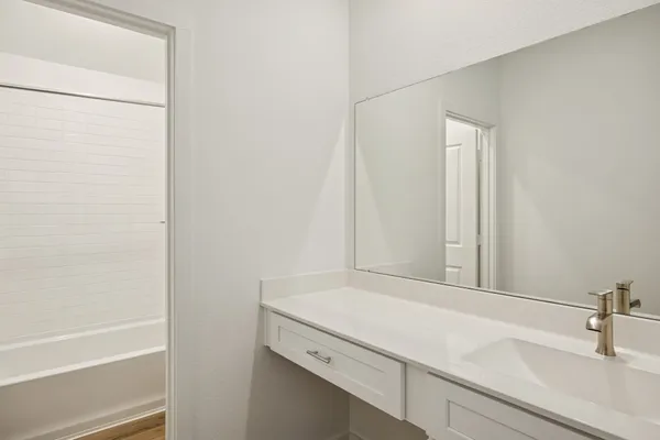 a bathroom with a sink and a bathtub