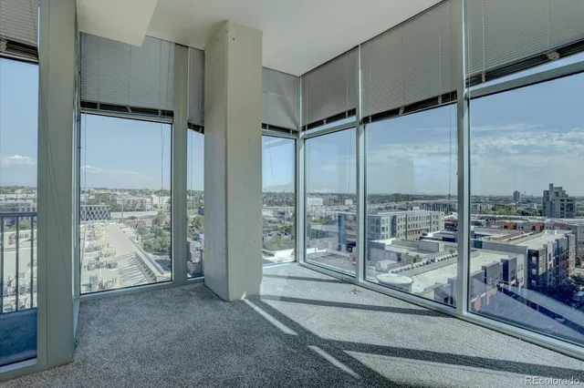 a view of a room with window