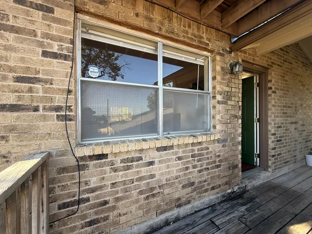 a view of front door of house