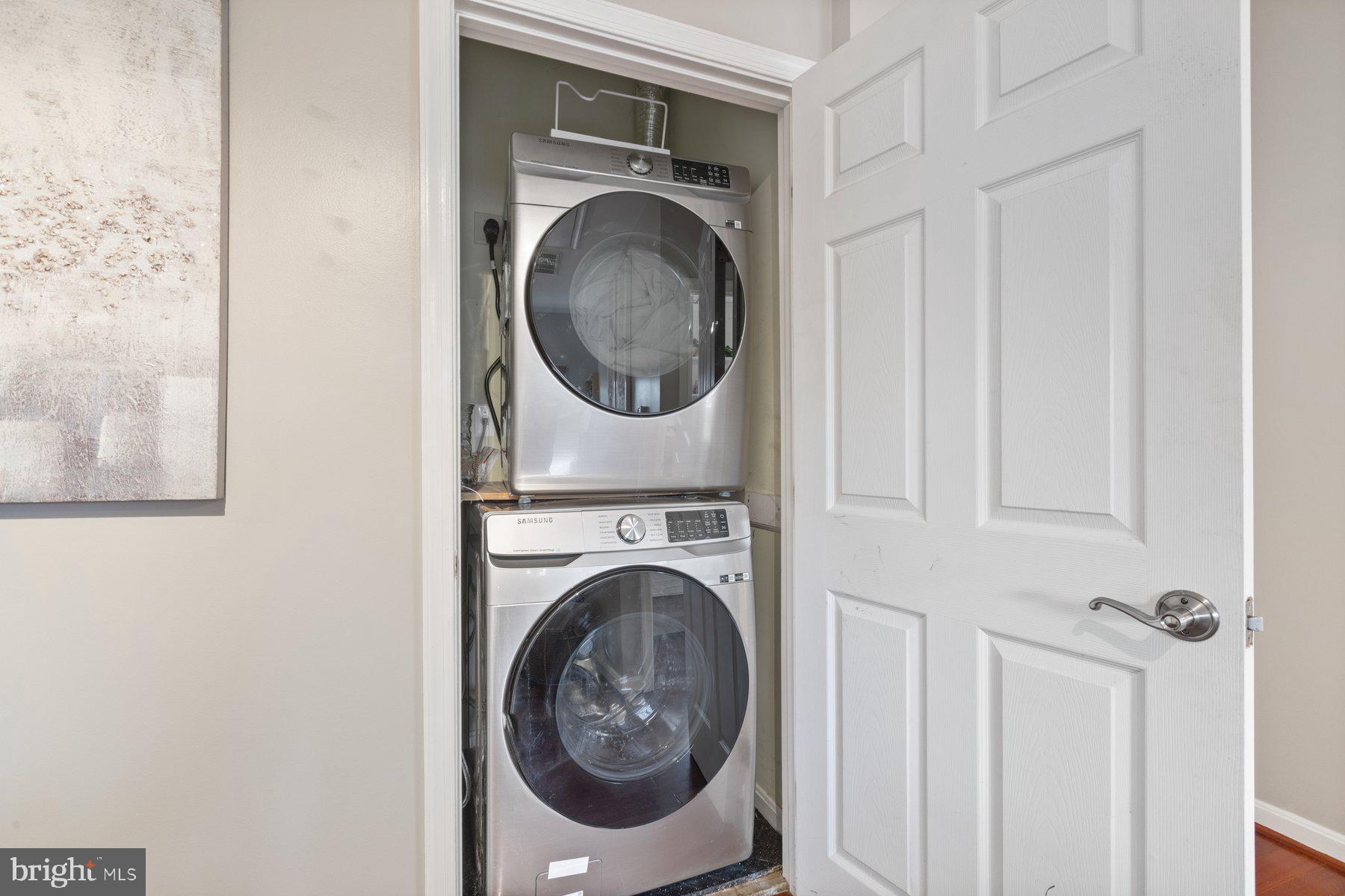 2605 Eccleston Street Silver Spring, MD 20902 - Photo 32 of 47 a view of a hallway with washer and dryer