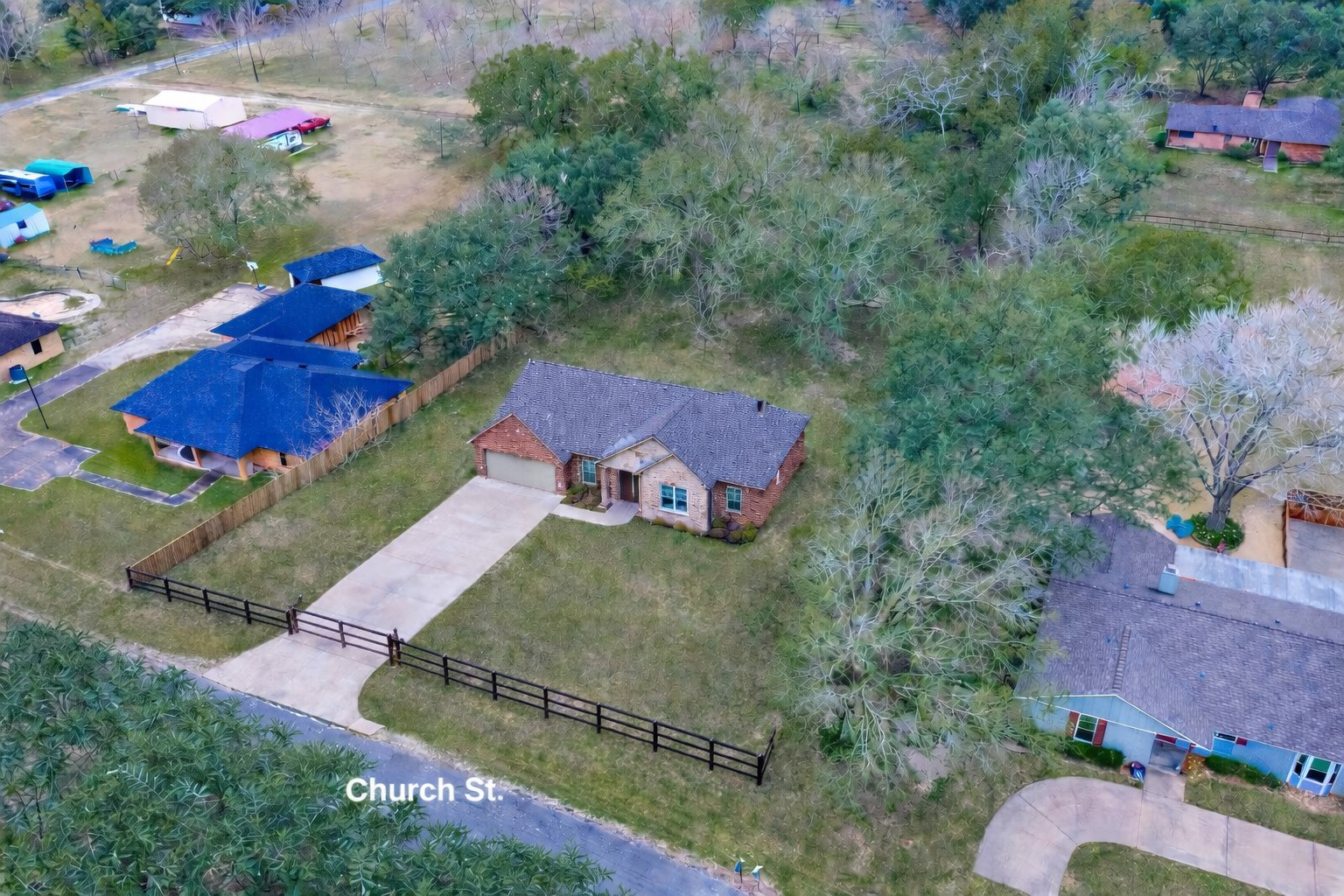 0 Church Street Needville, TX 77461 - Photo 6 of 14 an aerial view of a house