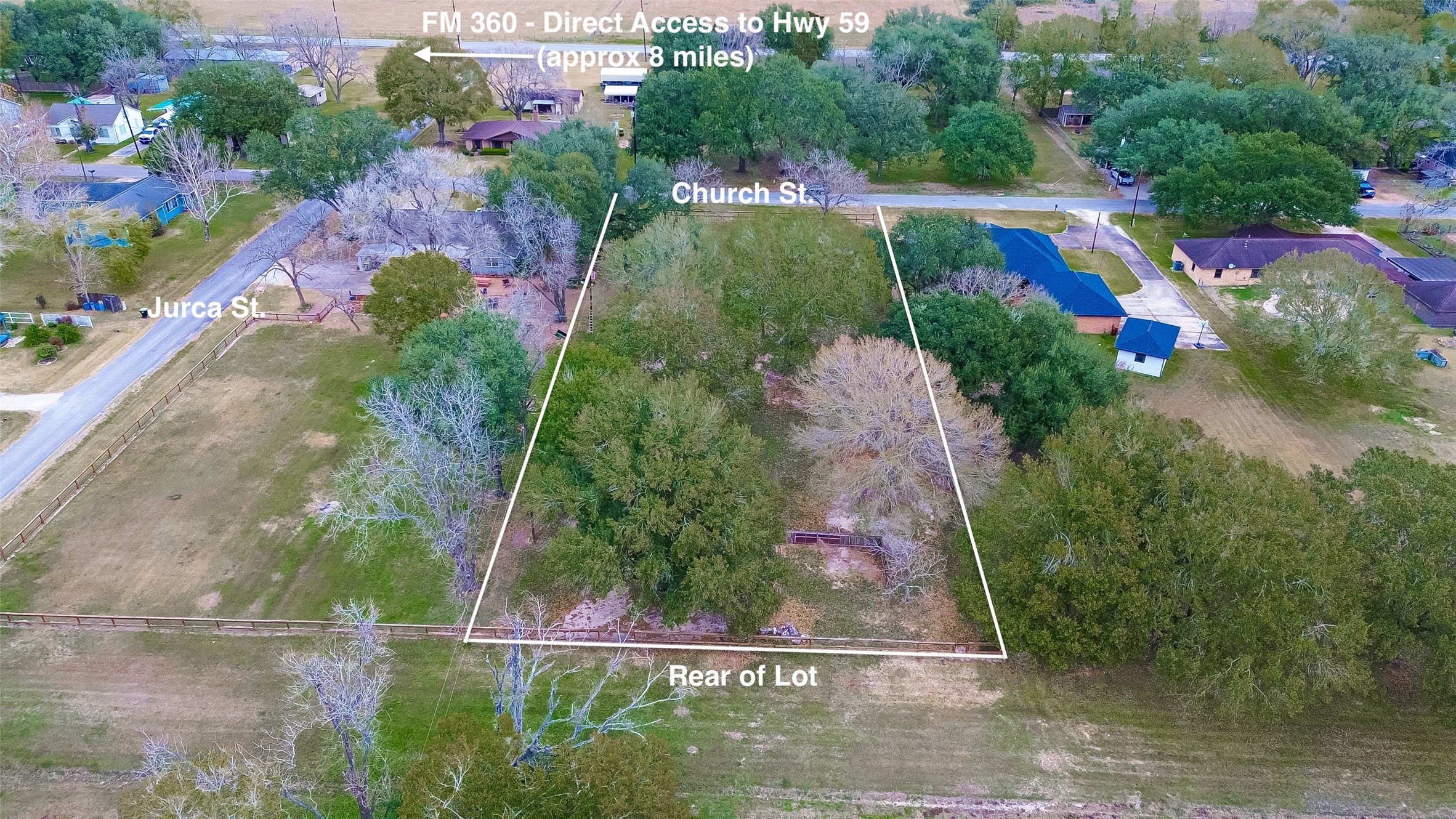 0 Church Street Needville, TX 77461 - Photo 9 of 14 an aerial view of house with yard
