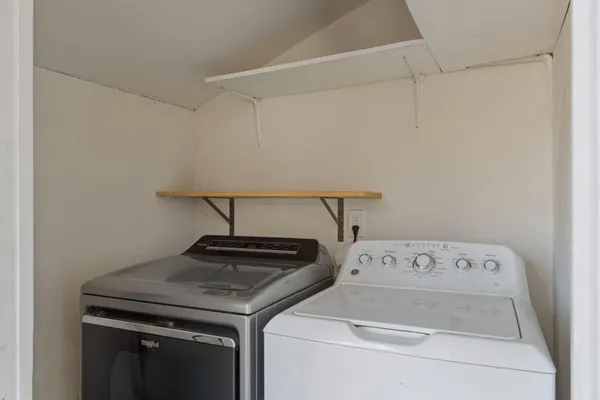 a view of storage and utility room