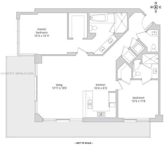 $6,400 | 68 Southeast 6th Street, Unit 1702, Miami, FL 33131