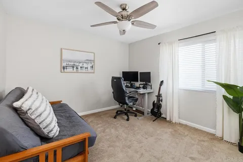 a view of workspace with a window
