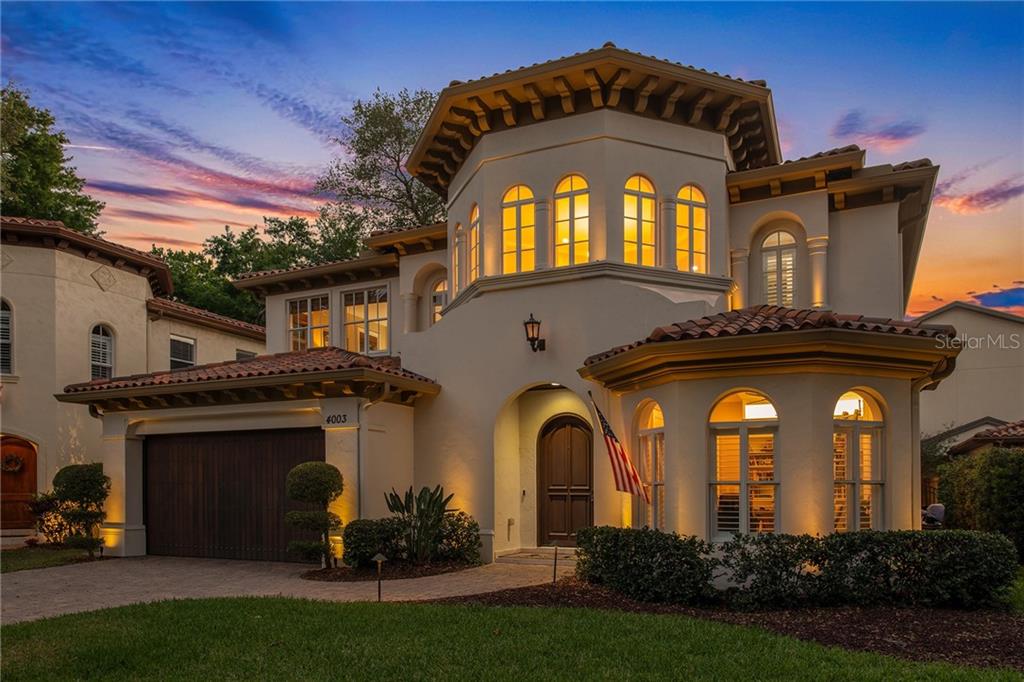 Stunning and elegant Mediterranean custom home in the heart of South Tampa and just blocks from Bayshore.