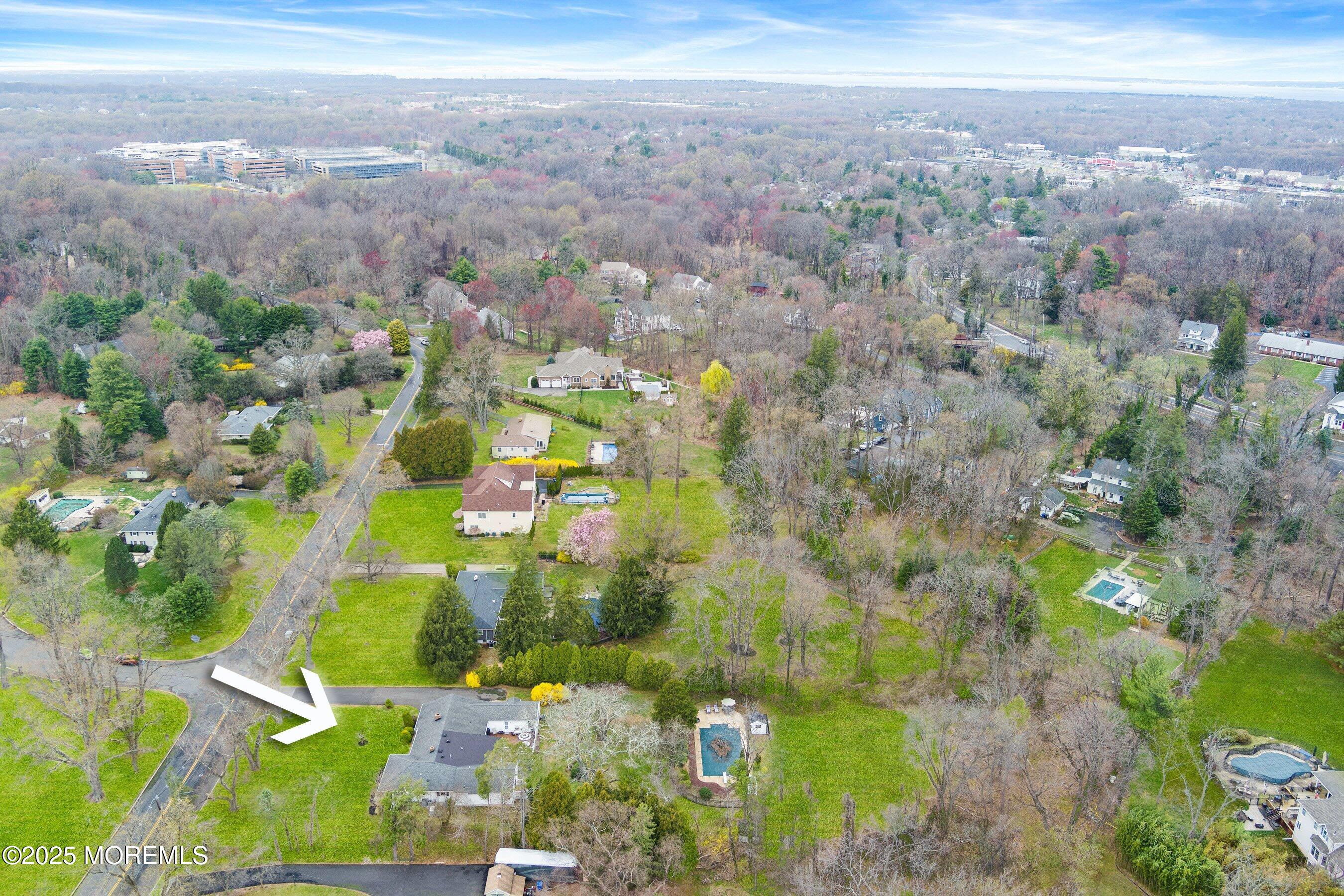 29 Holland Road Middletown, NJ 07748 - Photo 52 of 59 10-Right Aerial with arrow NEW