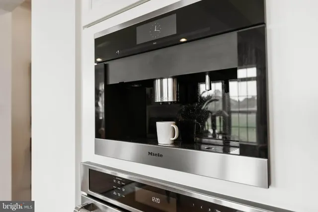 a close view of sink and microwave