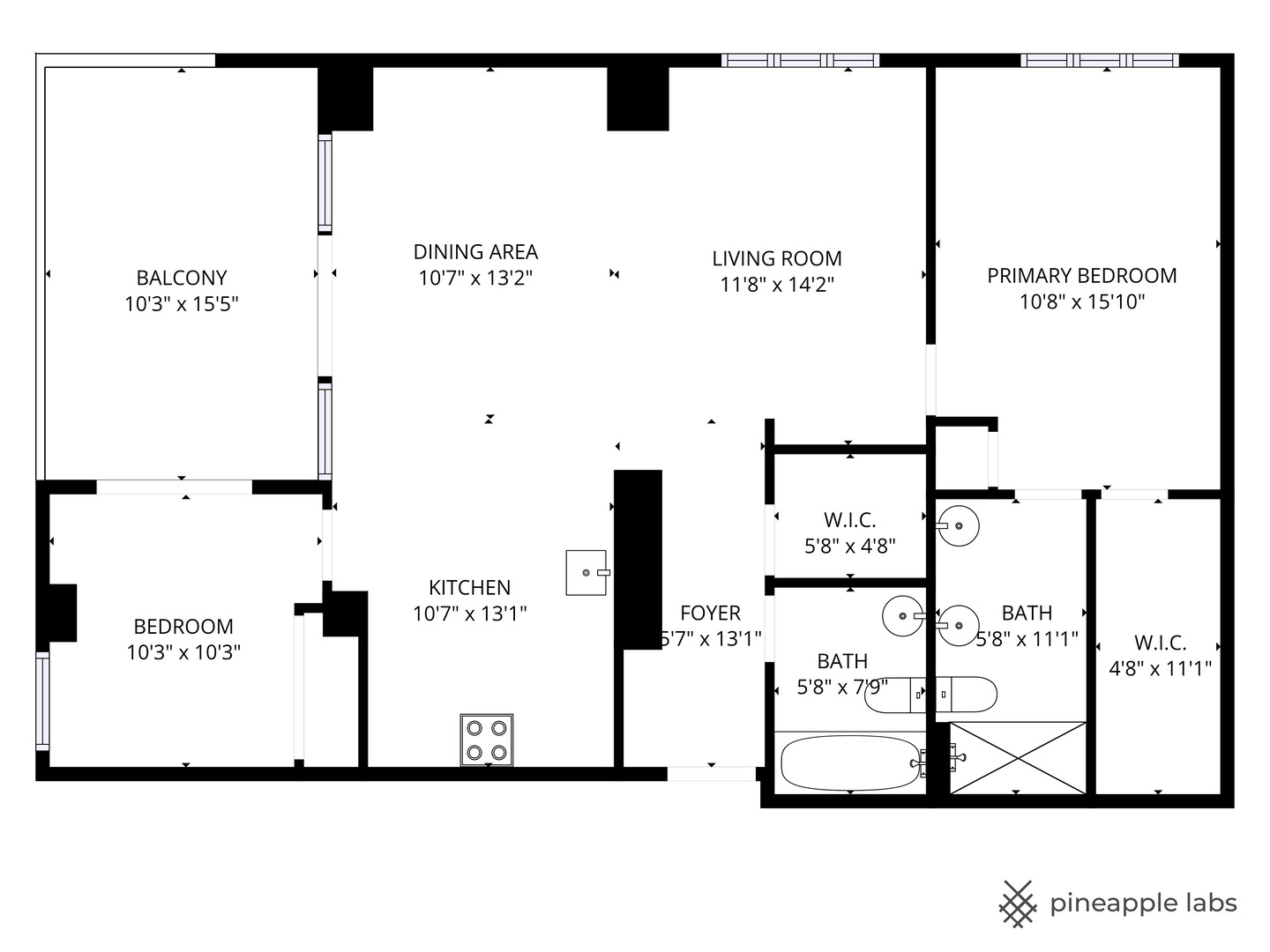 801 South Plymouth Court, Unit 602 Chicago, IL 60605 - Photo 15 of 15 a picture of a wall with a white wall and white walls