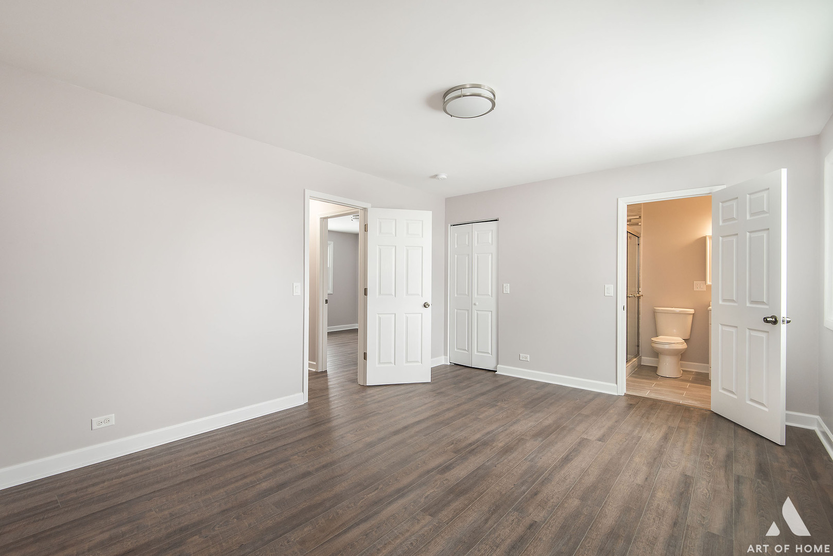 513 Monroe Road Bolingbrook, IL 60440 - Photo 11 of 21 a view of an empty room with wooden floor and closet