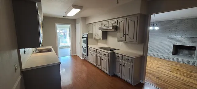 a view of a porch with garden