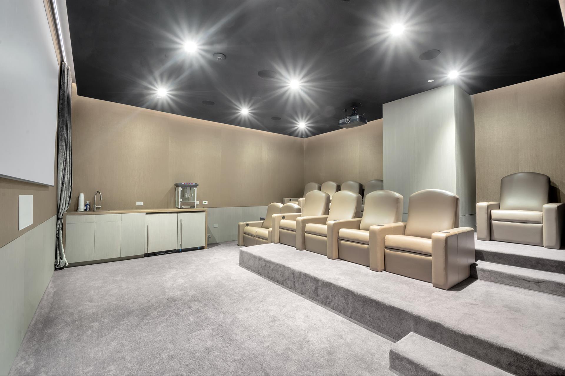 49 Chambers Street, Unit PHB Manhattan, NY 10007 - Photo 33 of 35 a living room with furniture and a lamp