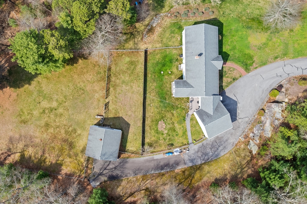 36 High Street Freetown, MA 02702 - Photo 39 of 42 aerial view of a house with a yard and trees