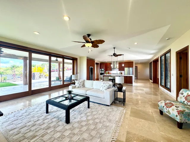 a living room with furniture and window