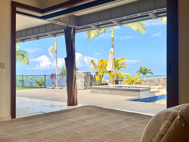 a view of a glass door with a outdoor space