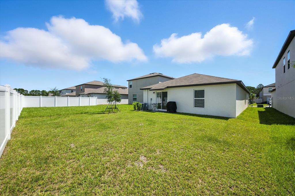 73 Rain Lily Ave Spring Hill Spring Hill, FL 34609 - Photo 28 of 37 a view of a house with a backyard