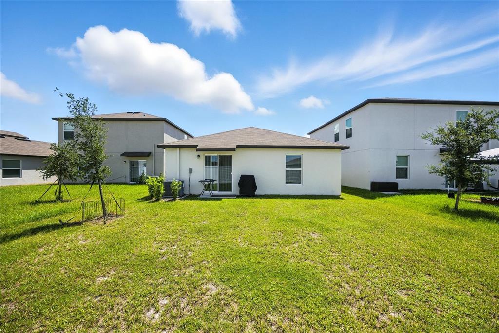 73 Rain Lily Ave Spring Hill Spring Hill, FL 34609 - Photo 29 of 37 a view of a house with back yard and a tree