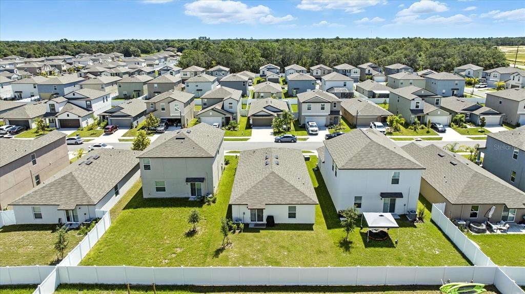 73 Rain Lily Ave Spring Hill Spring Hill, FL 34609 - Photo 31 of 37 an aerial view of multiple houses with a yard