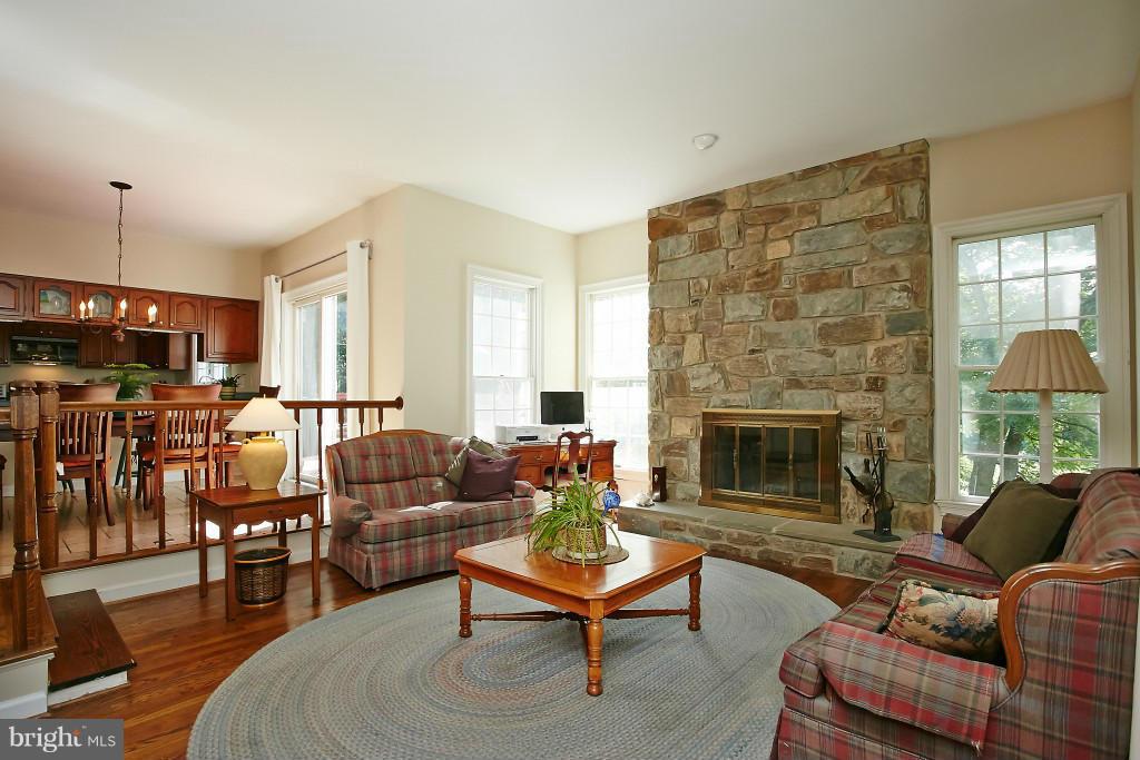 5500 Granby Road Derwood, MD 20855 - Photo 4 of 30 Family Room with Stone wood burning FP