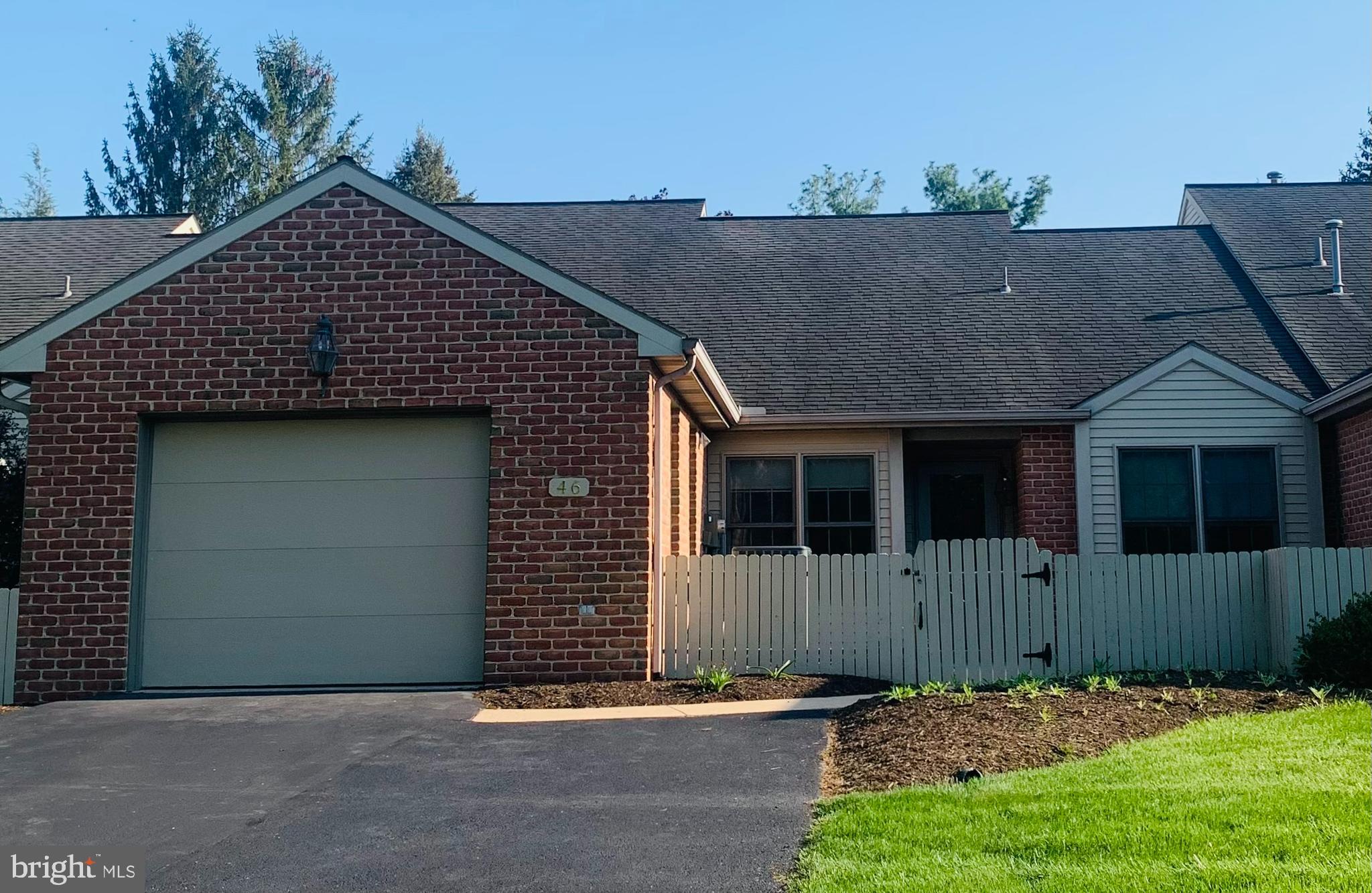 a front view of a house