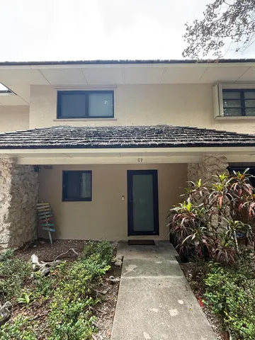 a front view of a house