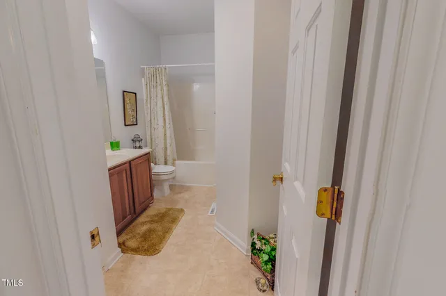 a view of outdoor space with deck and tree