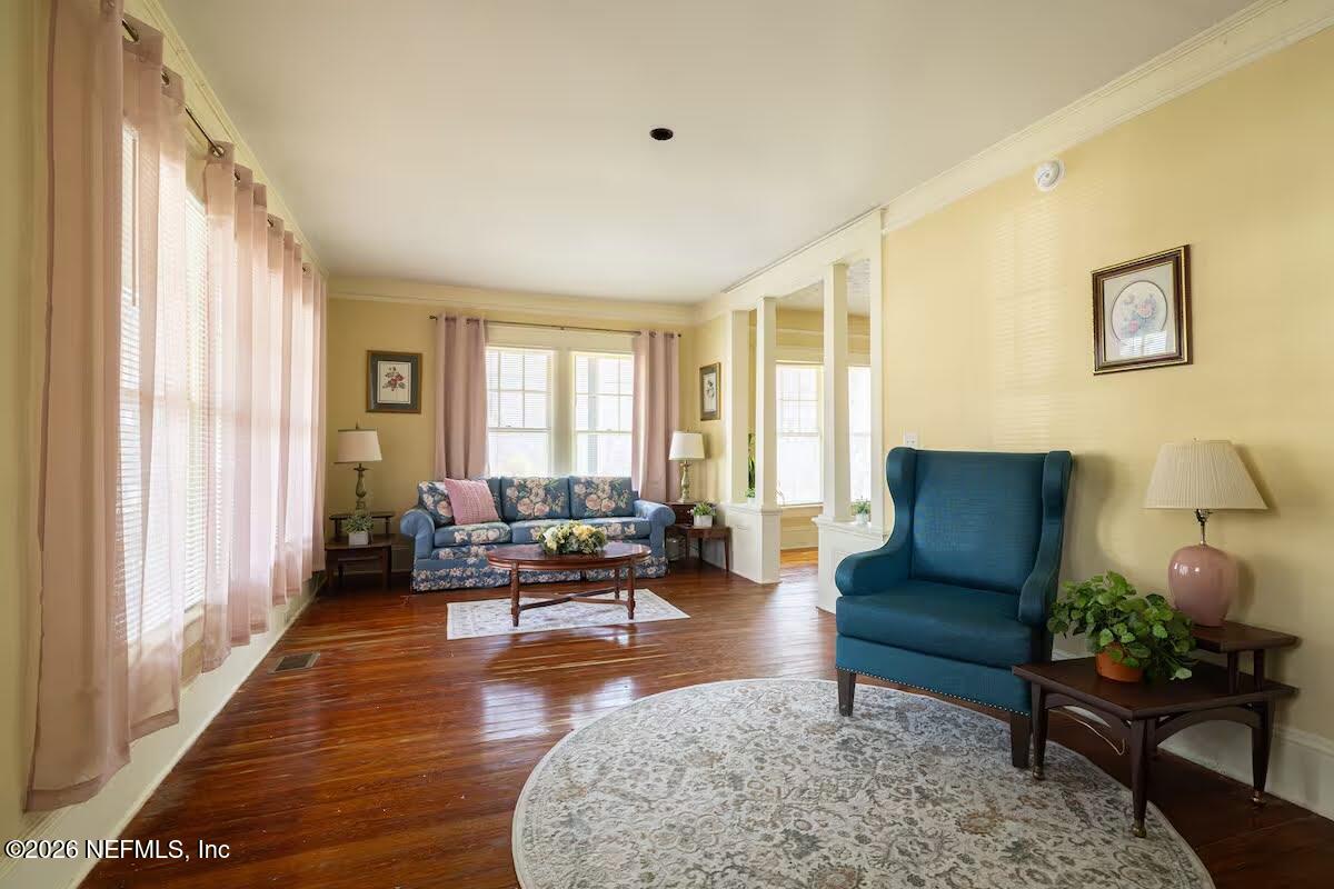 1438 Dancy Street Jacksonville, FL 32205 - Photo 9 of 49 a living room with furniture and a large window