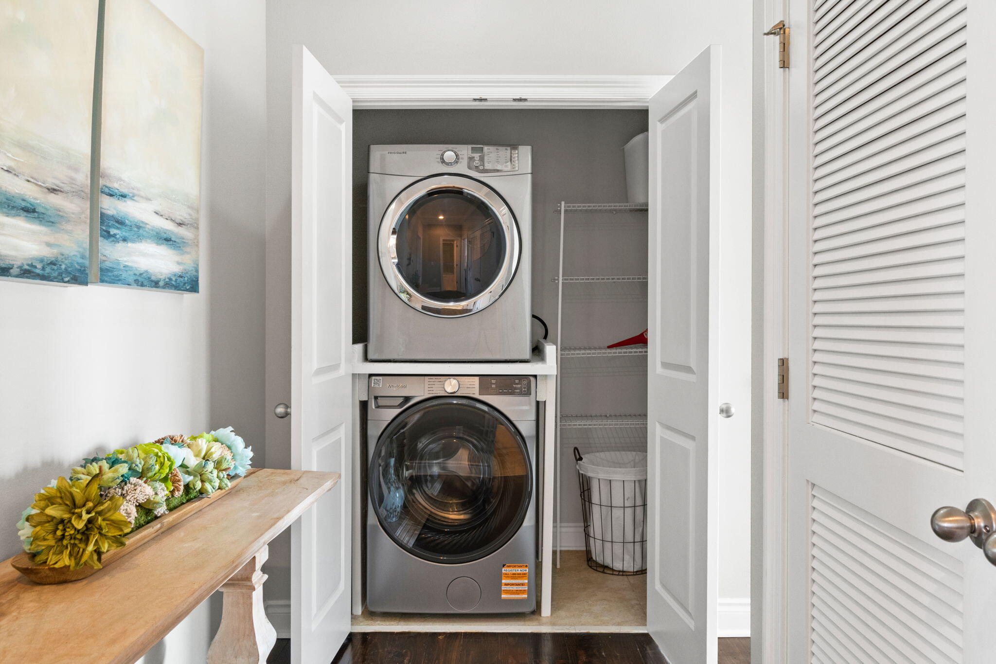 29 Payne Street Miramar Beach, FL 32550 - Photo 44 of 76 a view of a hallway with washer and dryer