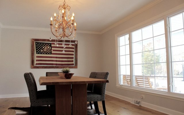 1720 Ridgewood Lane East Glenview, IL 60025 - Photo 11 of 24 a view of a dining room with furniture window and wooden floor