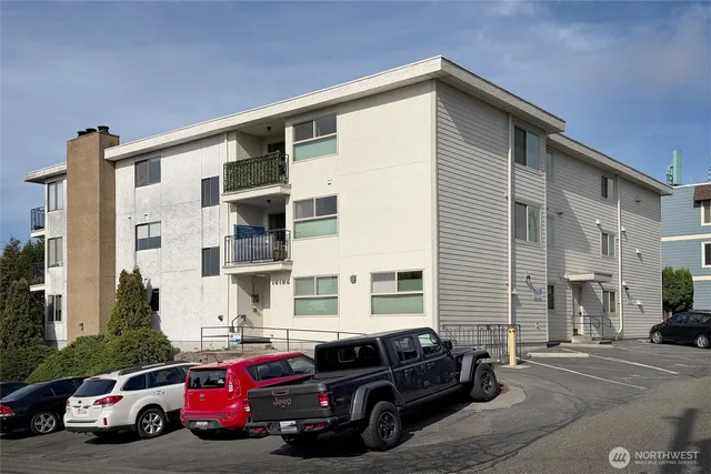 a car parked in front of a house
