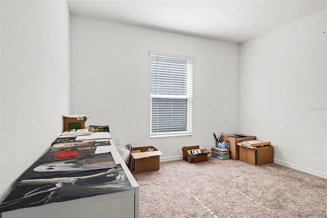 a room with furniture and a window