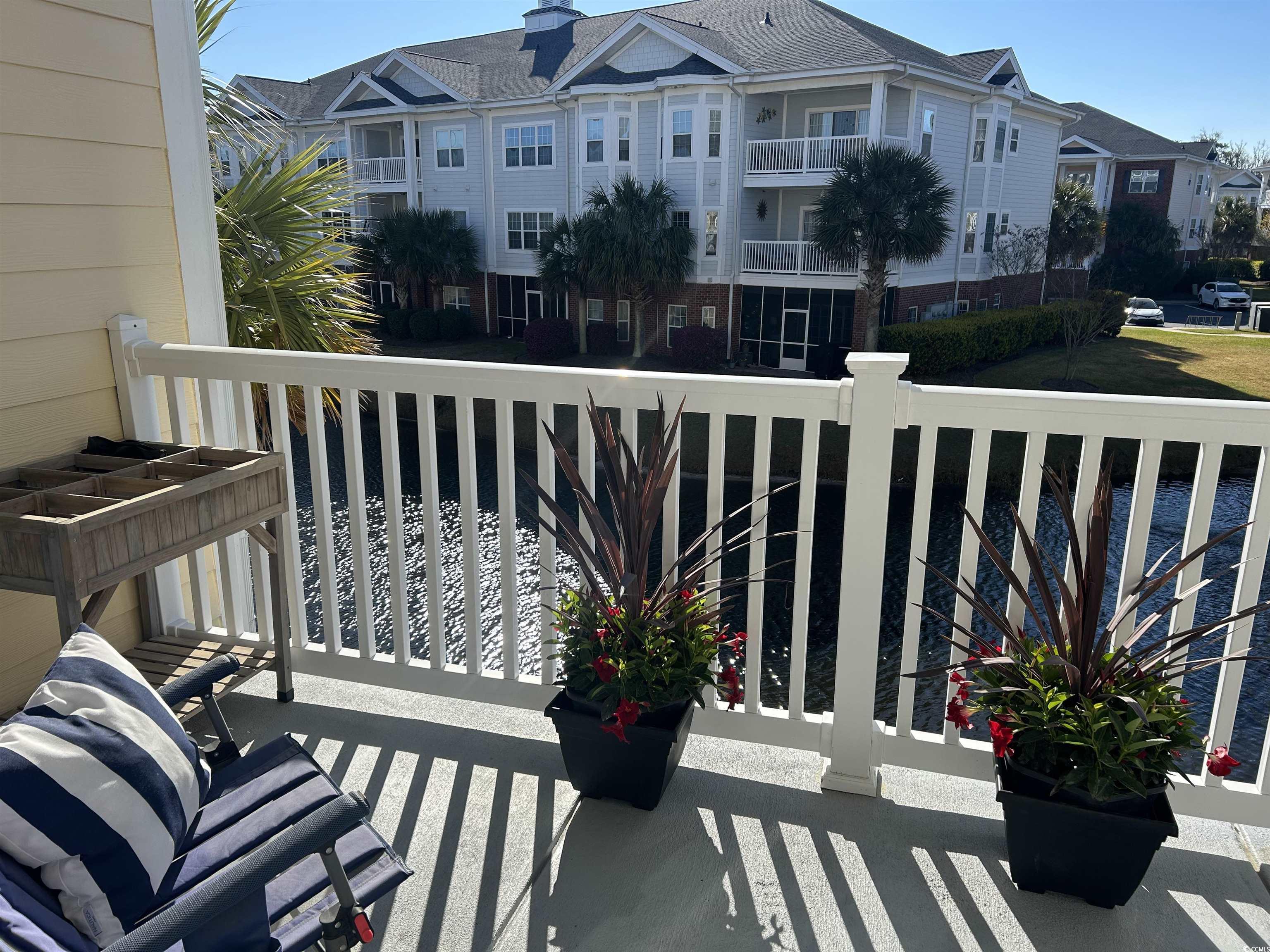 1025 Ray Costin Way, Unit 1008 Murrells Inlet, SC 29576 - Photo 25 of 36 Roomy Balcony with morning sun.