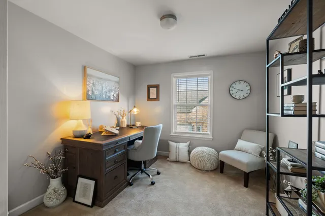 a room with furniture and closet