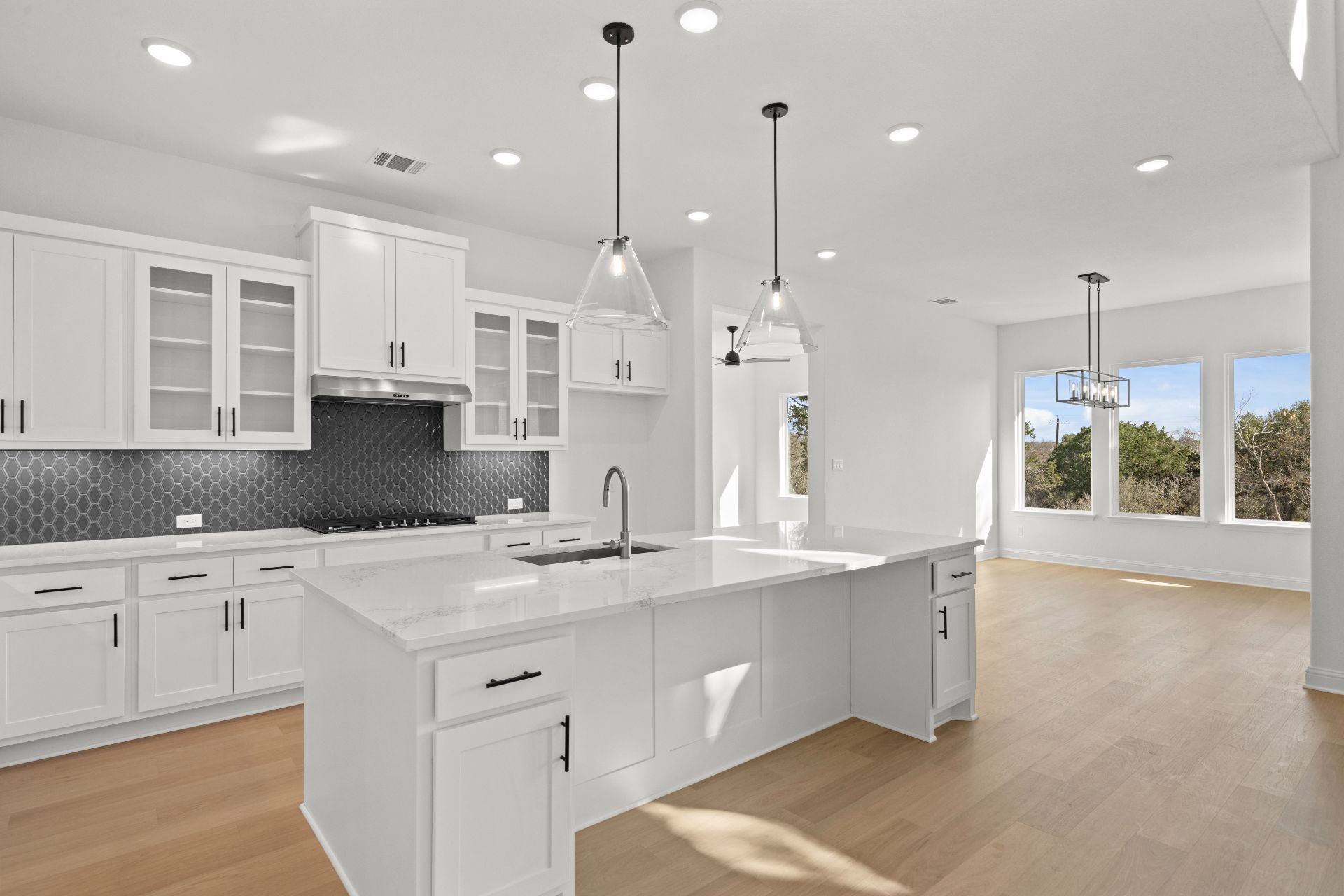 497 Wood Thrush Run Kyle, TX 78640 - Photo 8 of 35 Large Center Island in Kitchen