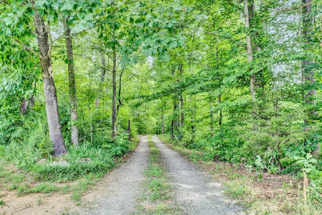 a view of a door with glass door