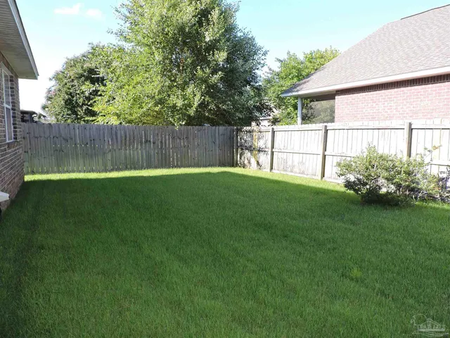 a backyard with garden