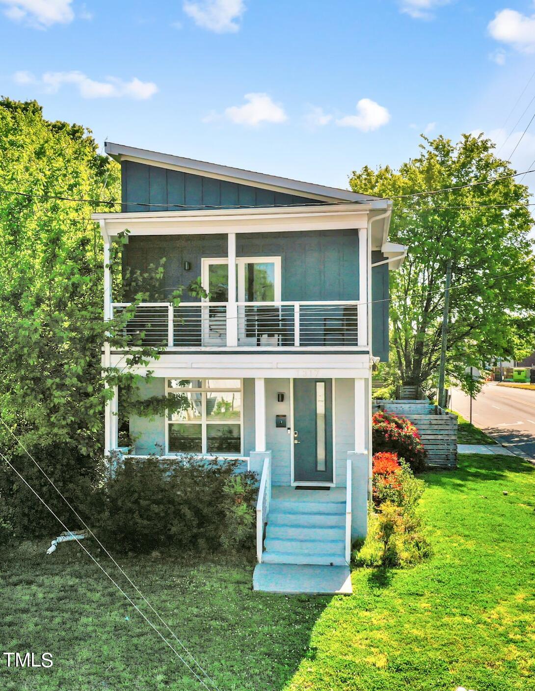 1317 South Person Street Raleigh, NC 27601 - Photo 1 of 10 Beautiful Front of Home with a Balcony